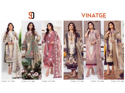 Vintage Vol 10 By Shraddha Pakistani Dress Material Catalog